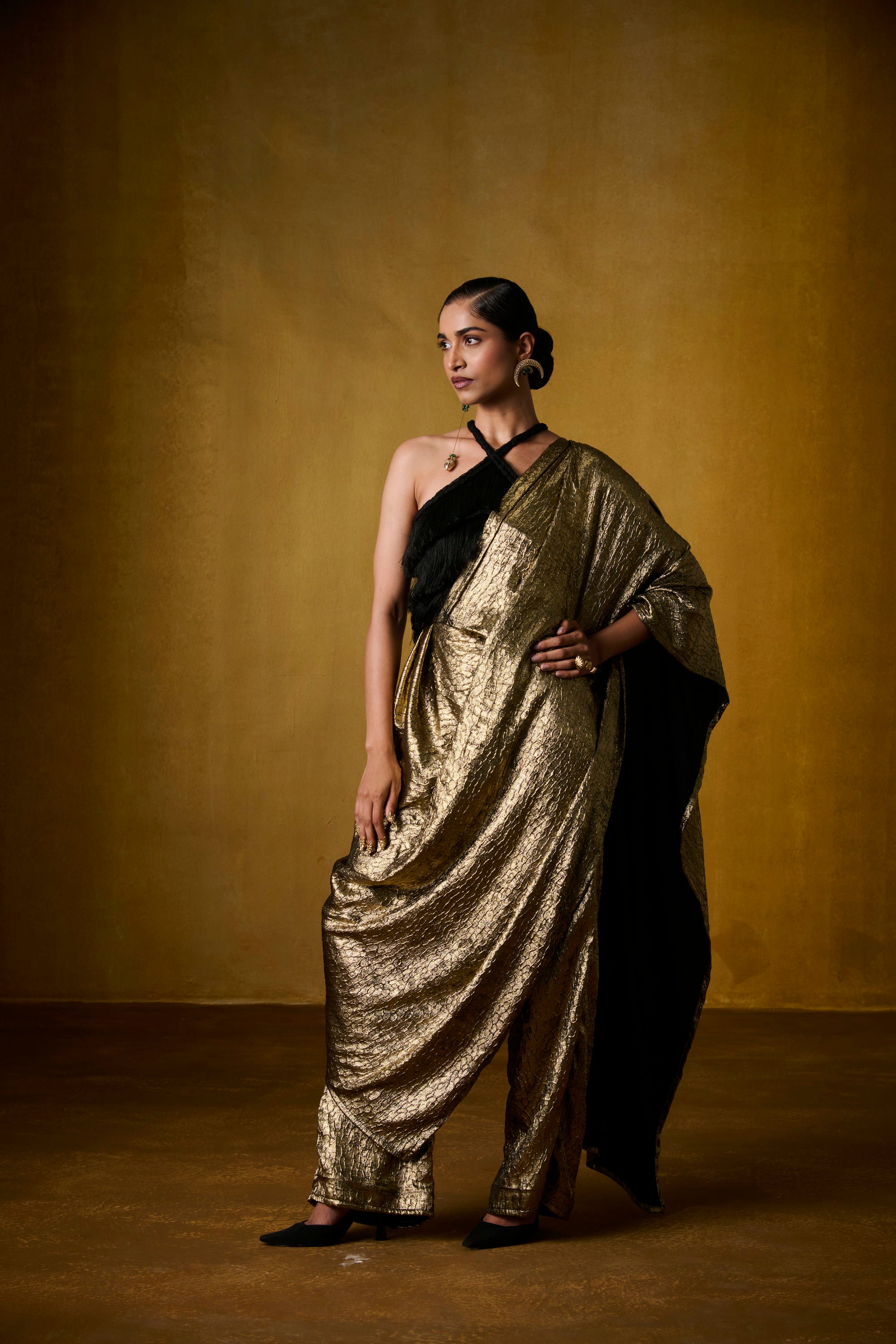 SAMA BLOUSE WITH MOONFALL SAREE