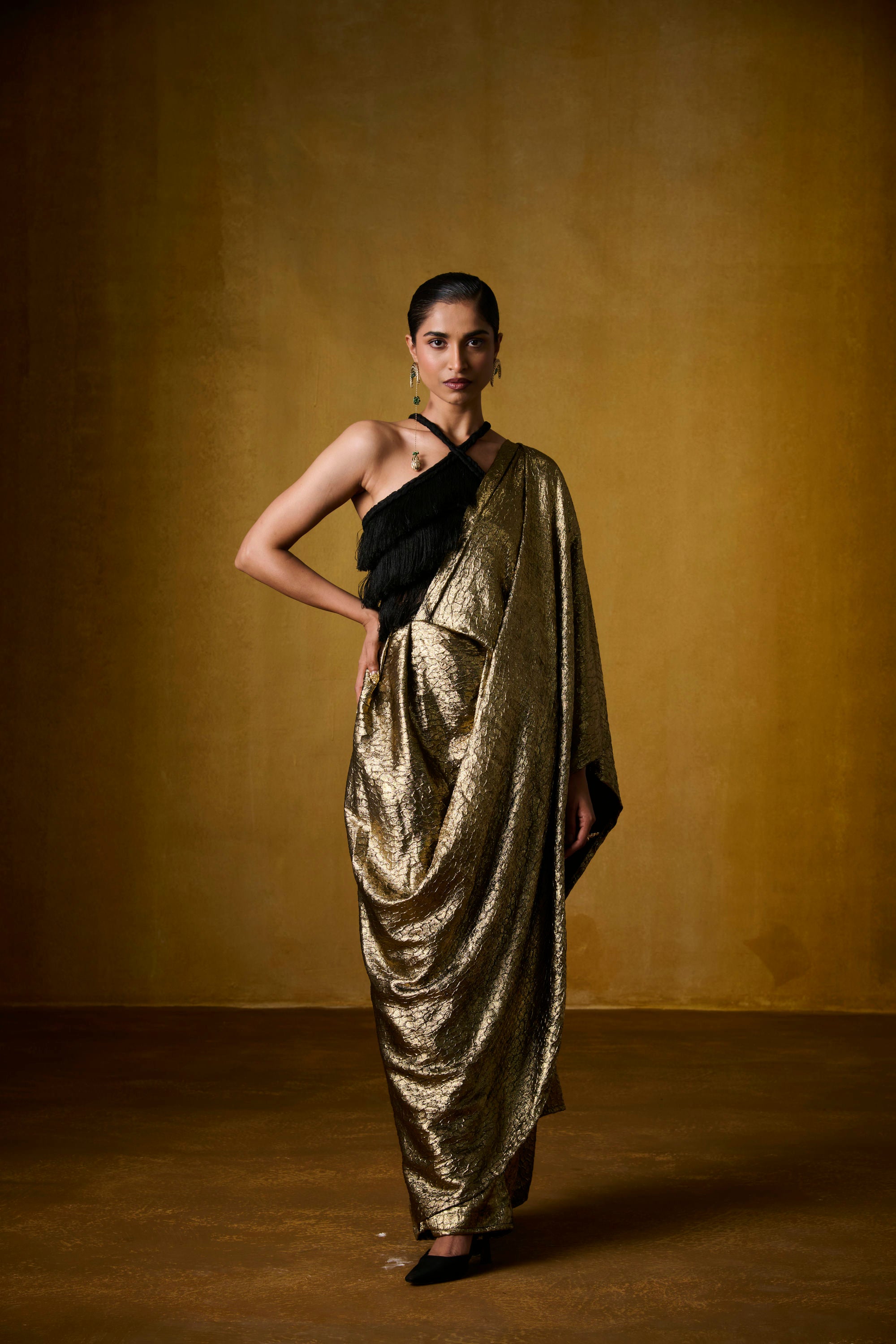 SAMA BLOUSE WITH MOONFALL SAREE