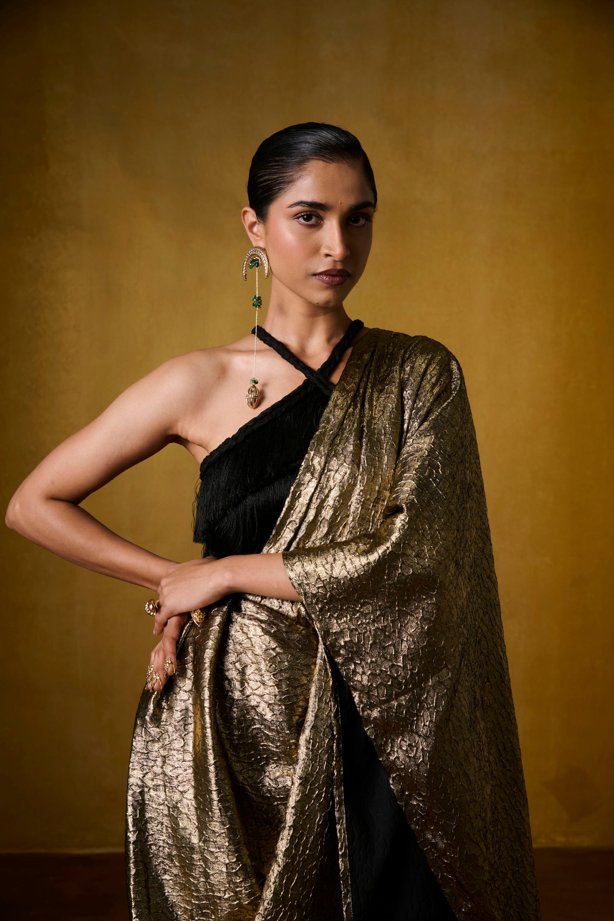 SAMA BLOUSE WITH MOONFALL SAREE