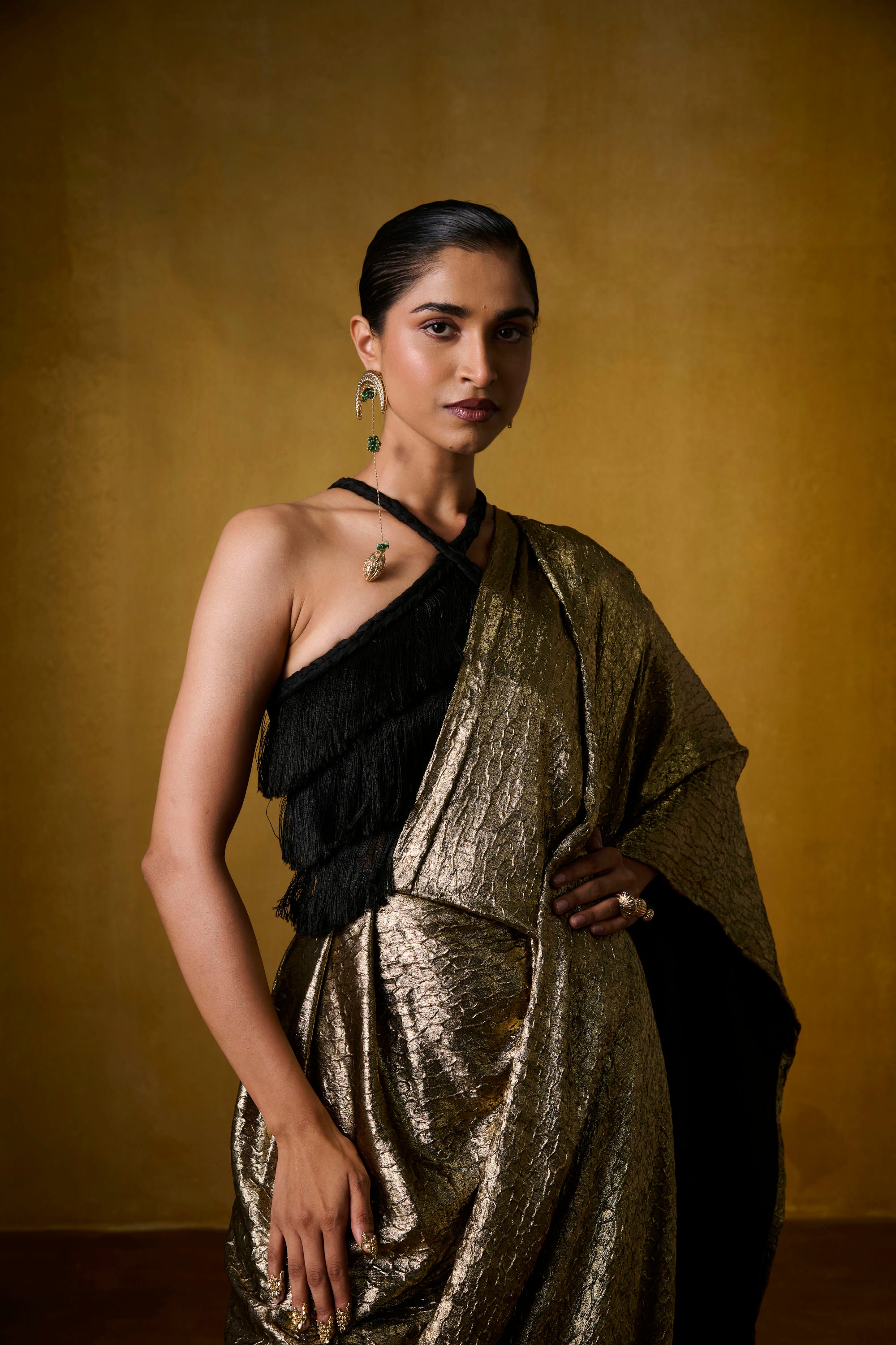 SAMA BLOUSE WITH MOONFALL SAREE