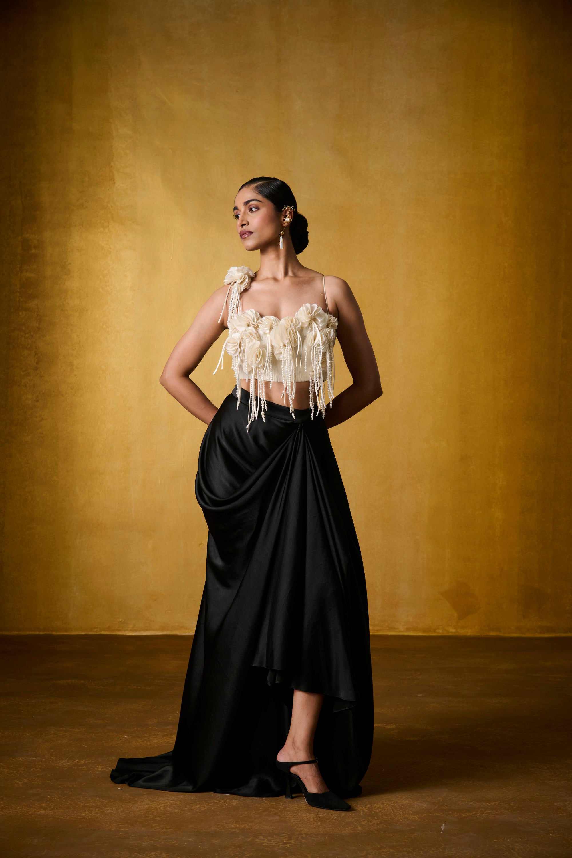 ZIYA PEARL TOP WITH AMBAR SKIRT