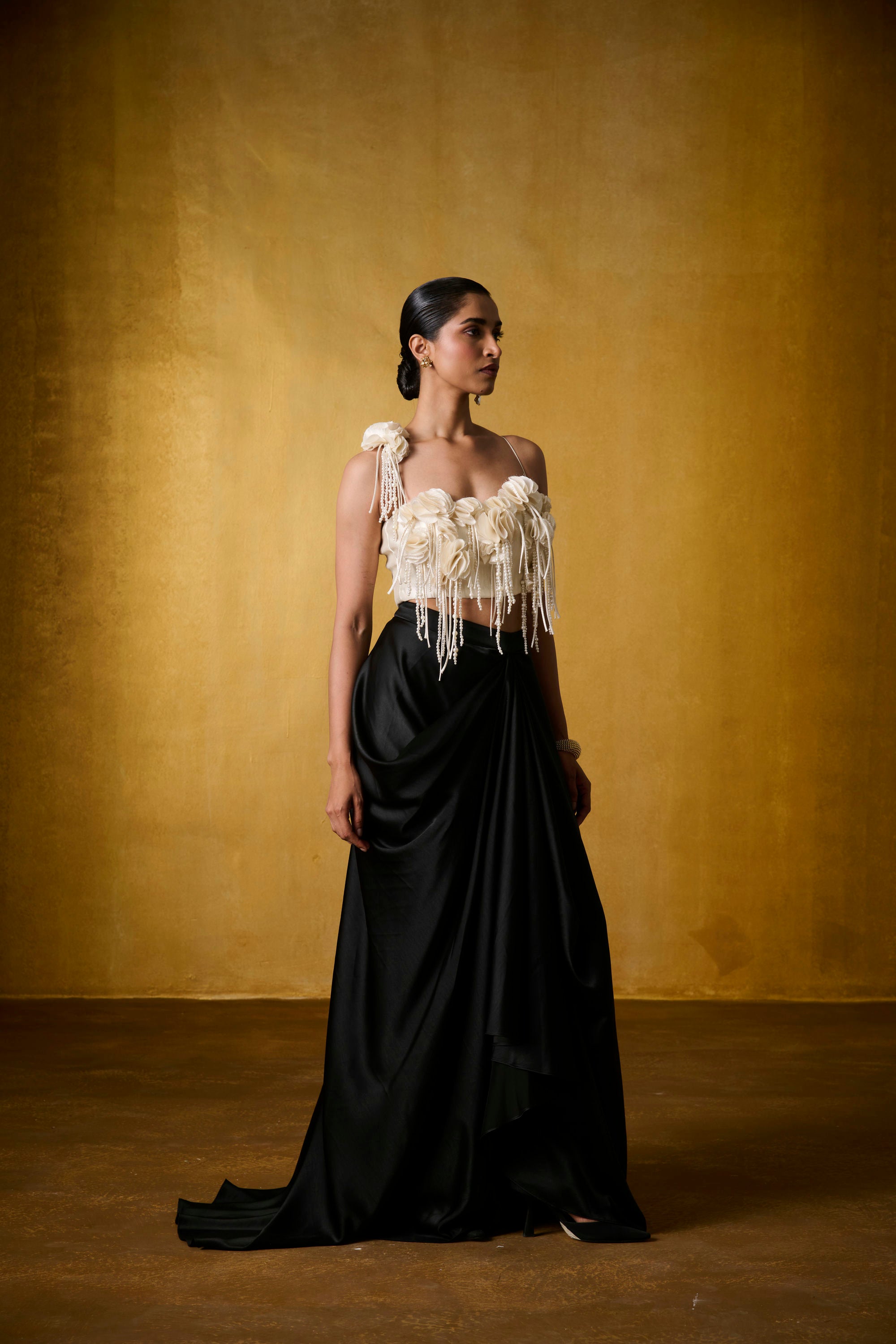 ZIYA PEARL TOP WITH AMBAR SKIRT