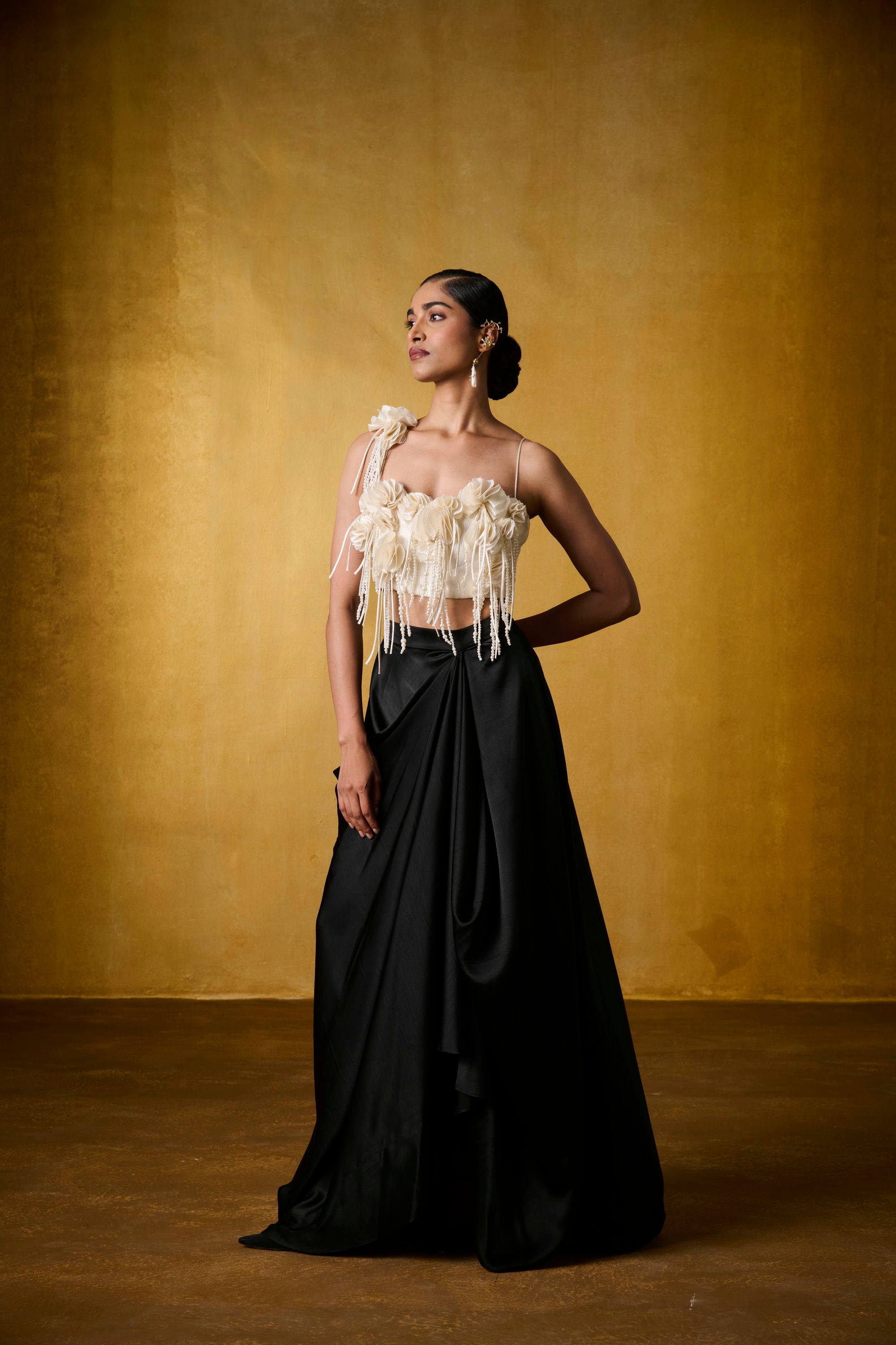 ZIYA PEARL TOP WITH AMBAR SKIRT