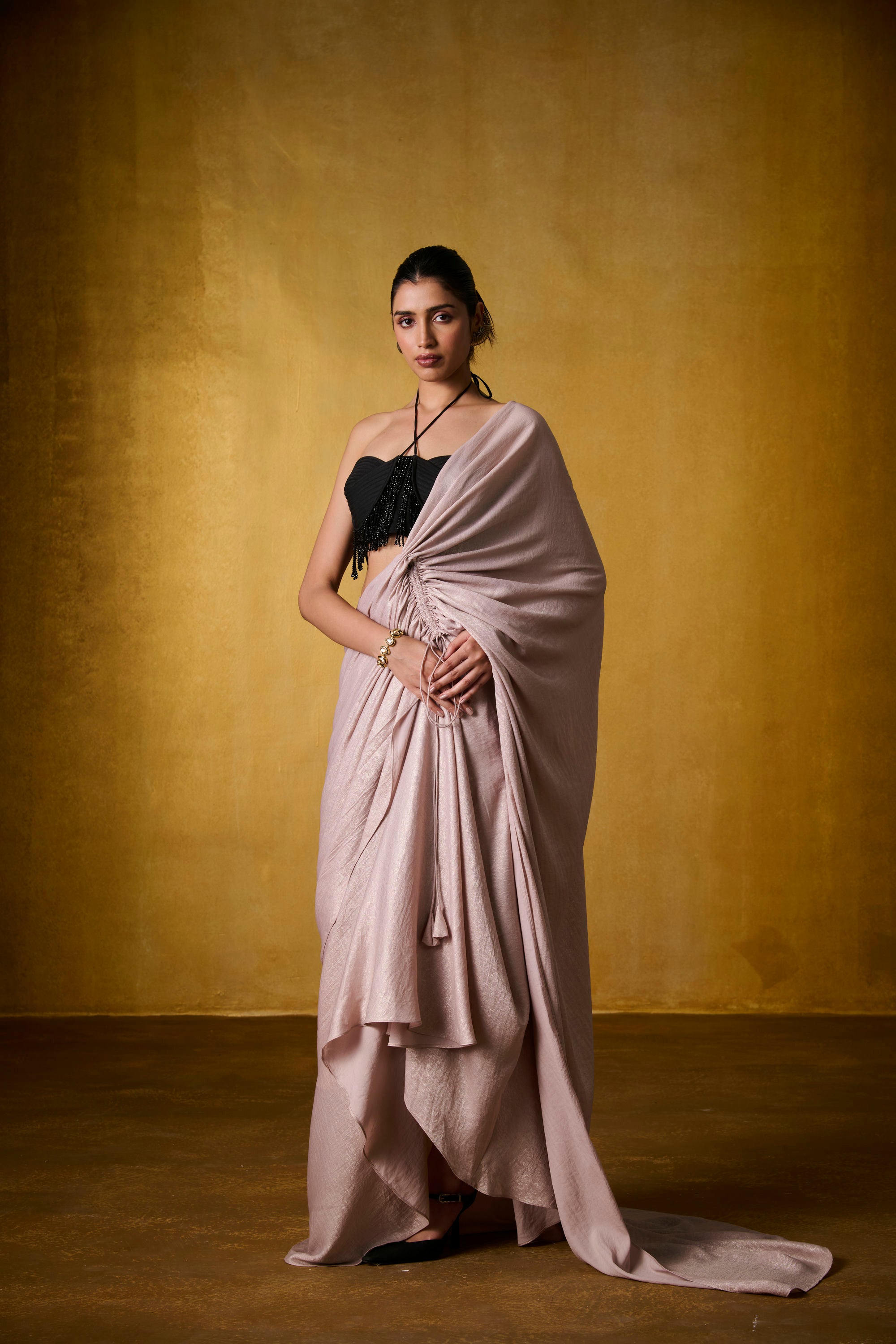 MIRA BLOUSE WITH DRAPED SAREE