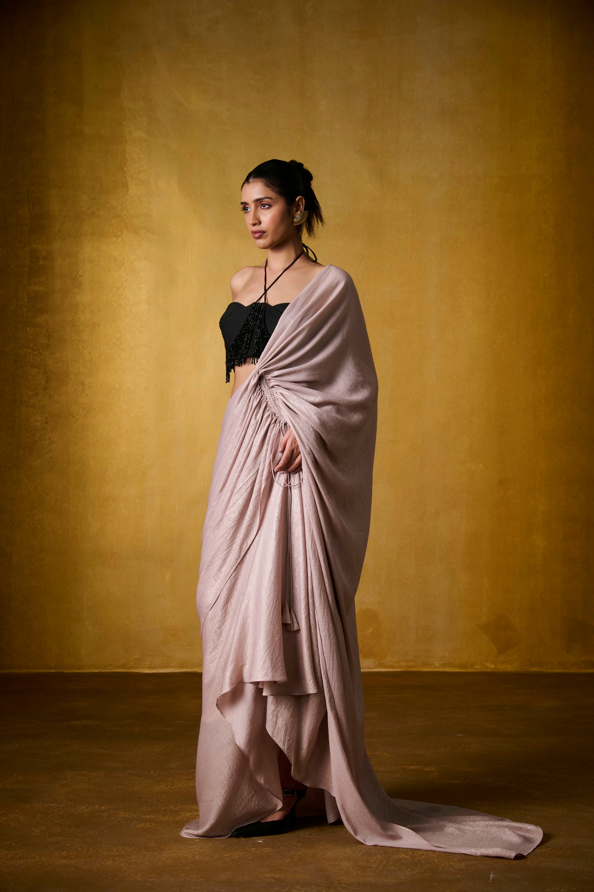 MIRA BLOUSE WITH DRAPED SAREE