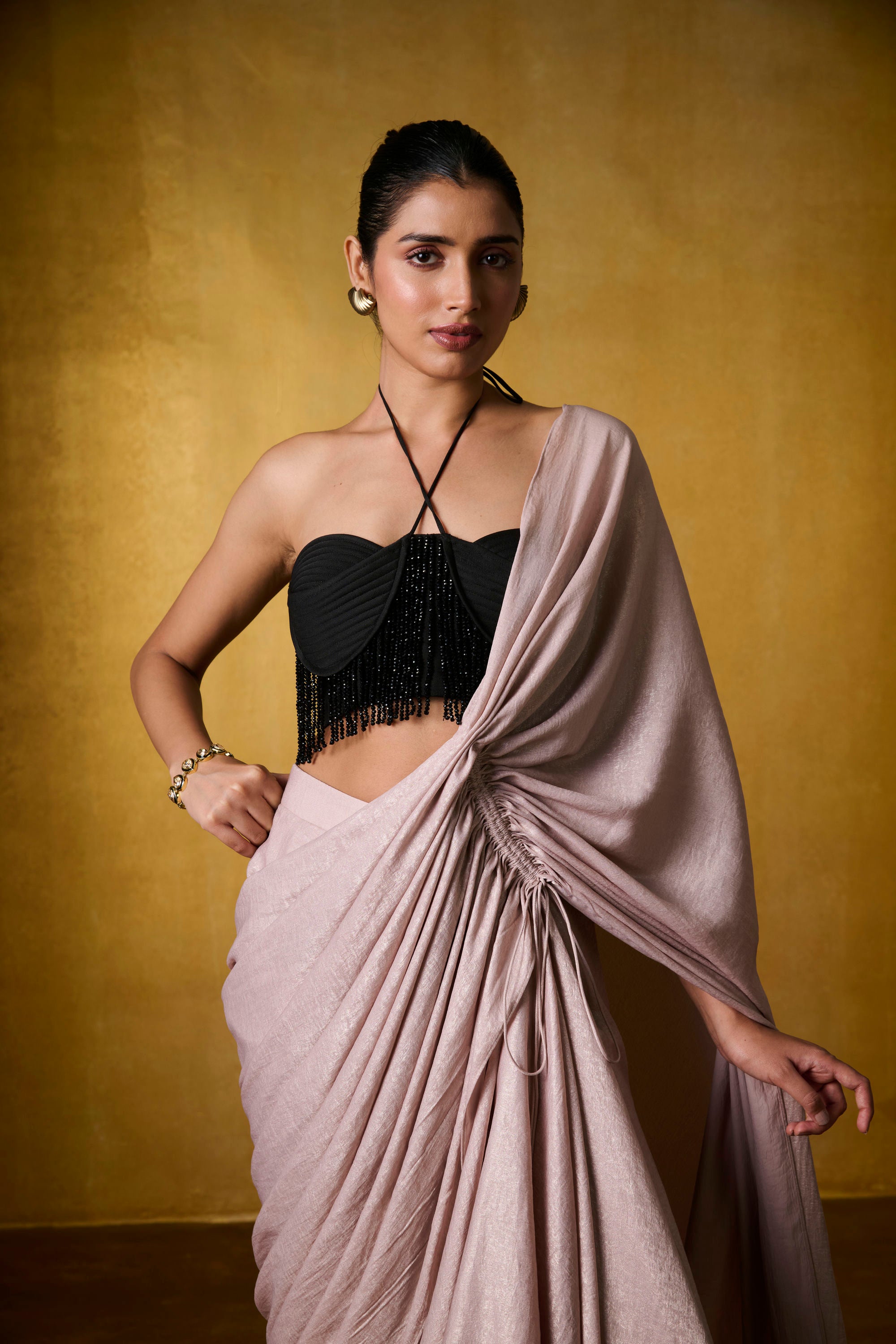 MIRA BLOUSE WITH DRAPED SAREE