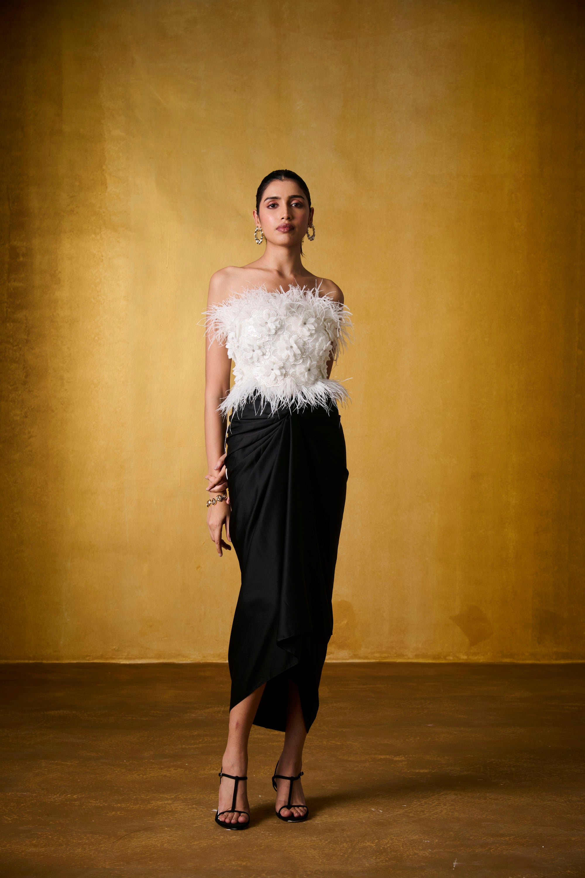 MEHER TOP WITH TWILIGHT KNOTTED SKIRT