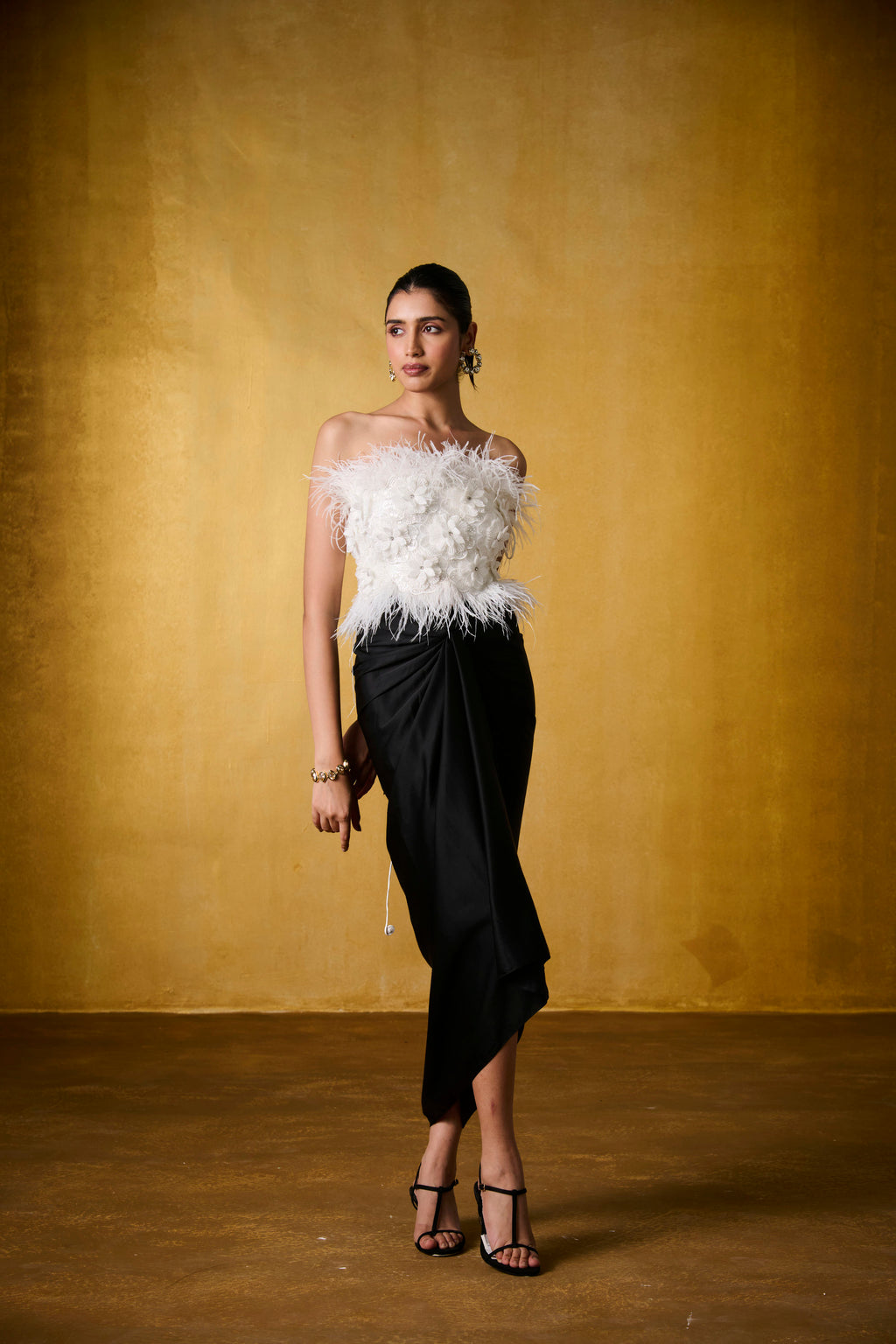 MEHER TOP WITH TWILIGHT KNOTTED SKIRT