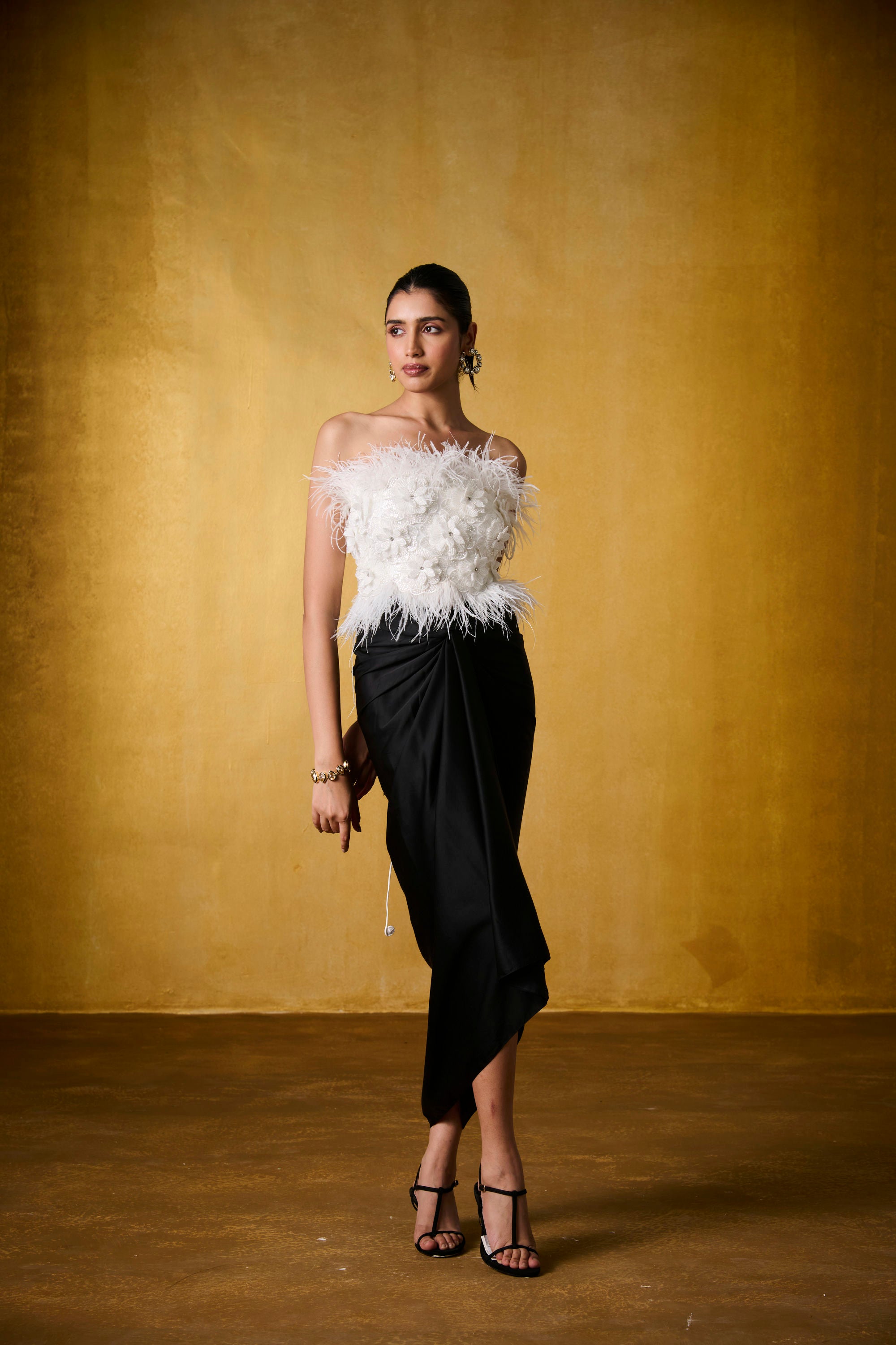 MEHER TOP WITH TWILIGHT KNOTTED SKIRT