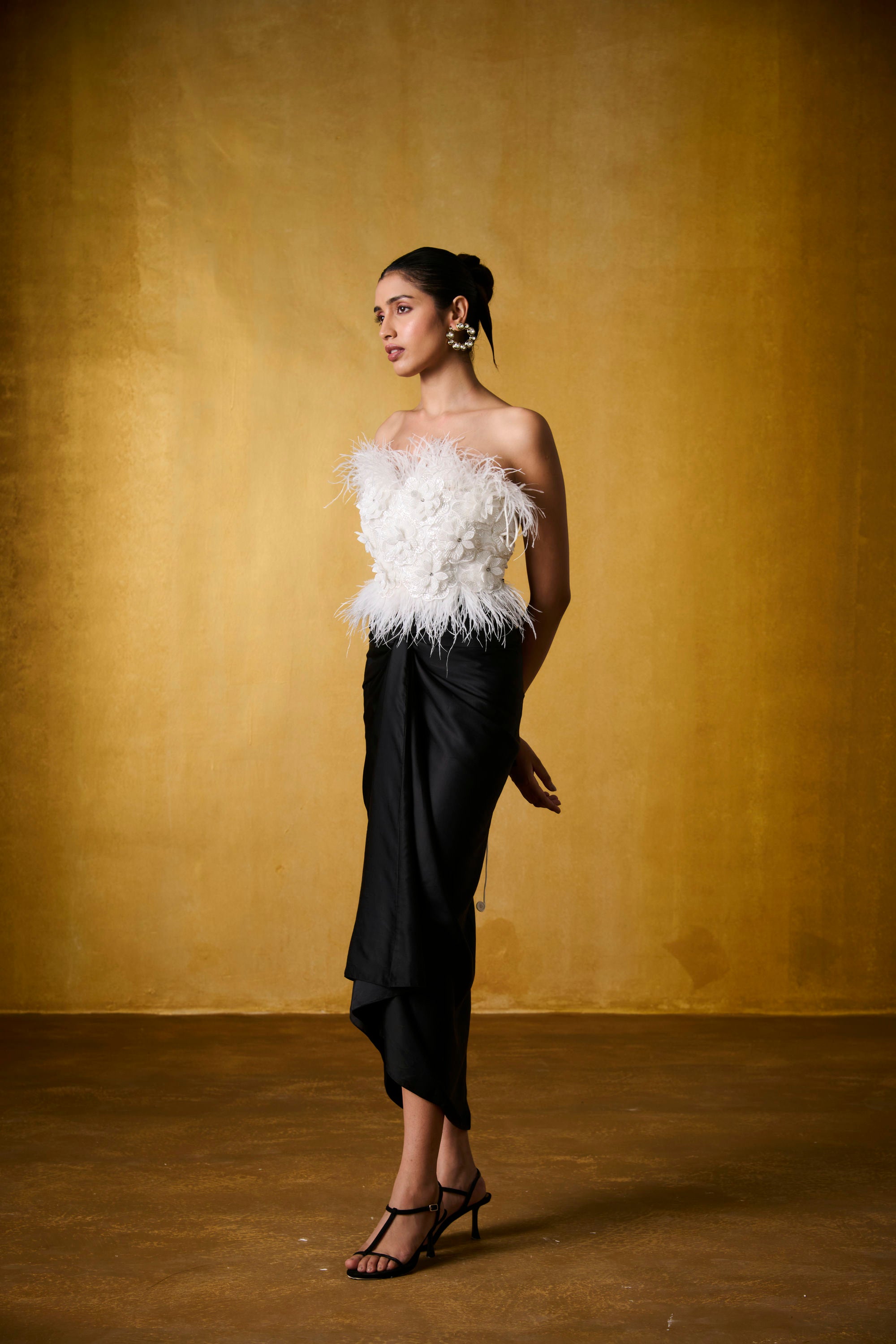MEHER TOP WITH TWILIGHT KNOTTED SKIRT
