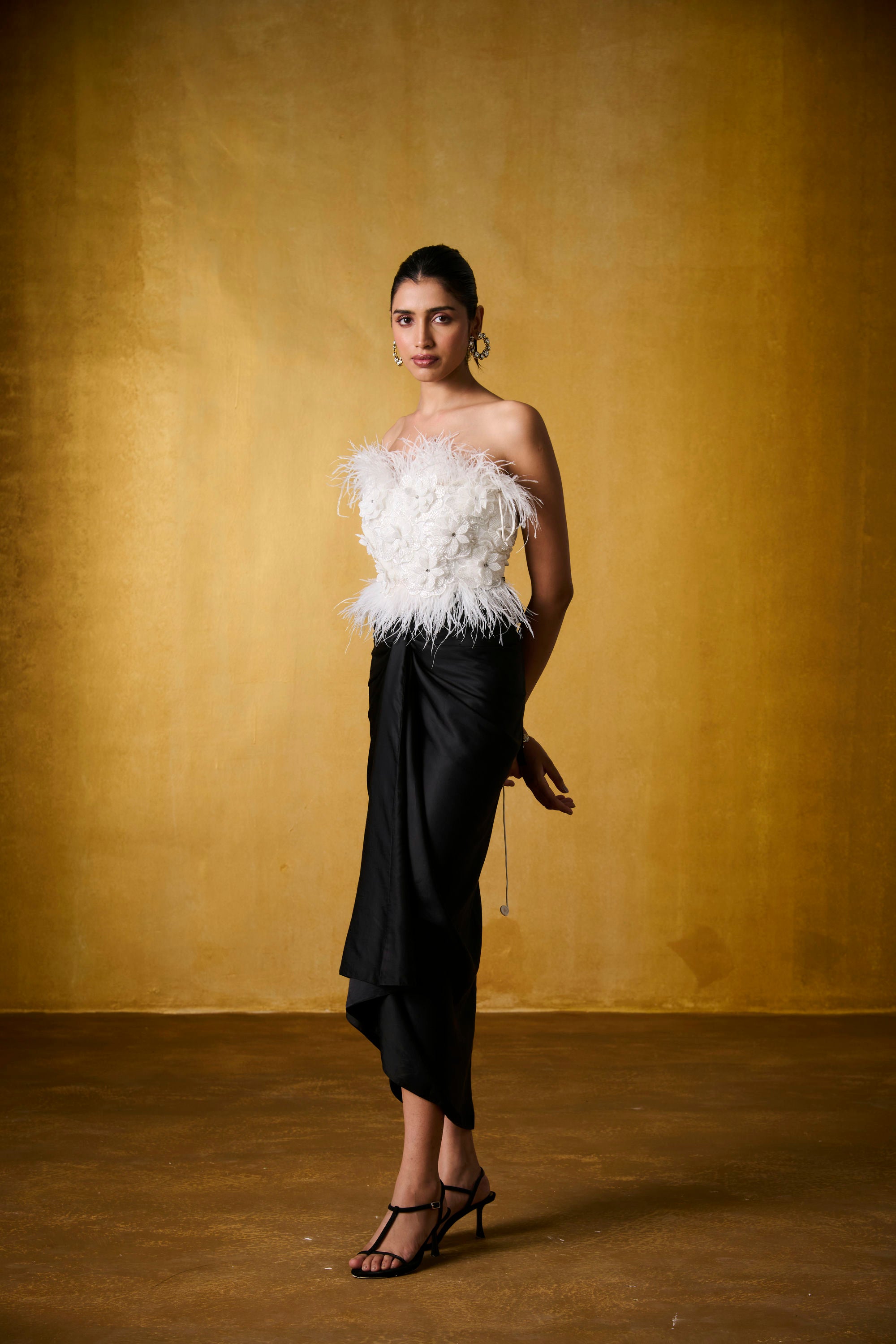 MEHER TOP WITH TWILIGHT KNOTTED SKIRT