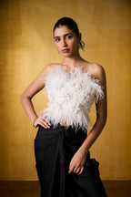 MEHER TOP WITH TWILIGHT KNOTTED SKIRT