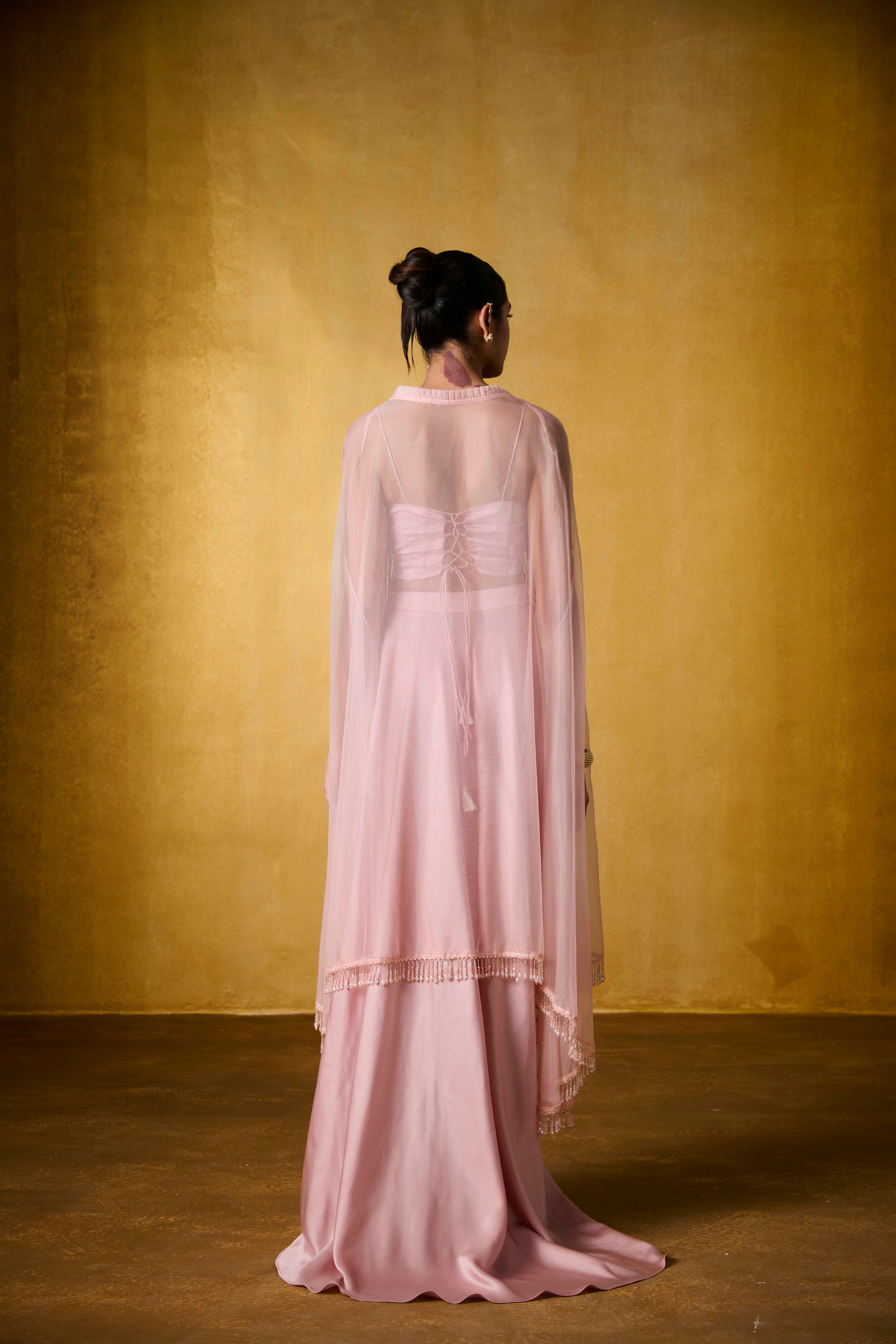 ORLI DRAPED SKIRT SET