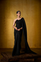 LAYLA CORSET SAREE (BLACK)
